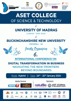 International Conference on Digital Transformation in Business: Navigating the New Frontiers Beyond Boundaries 2024 International Conference Poster